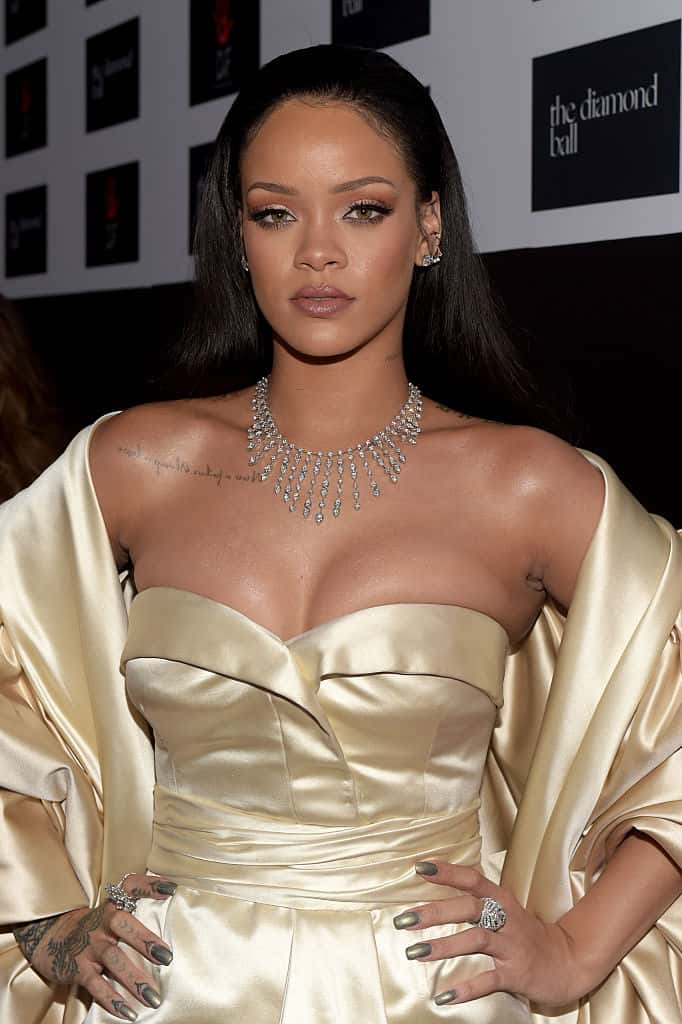 Rihanna arrives at the red carpet for Rihanna and The Clara Lionel Foundation Host 2nd Annual Diamond Ball