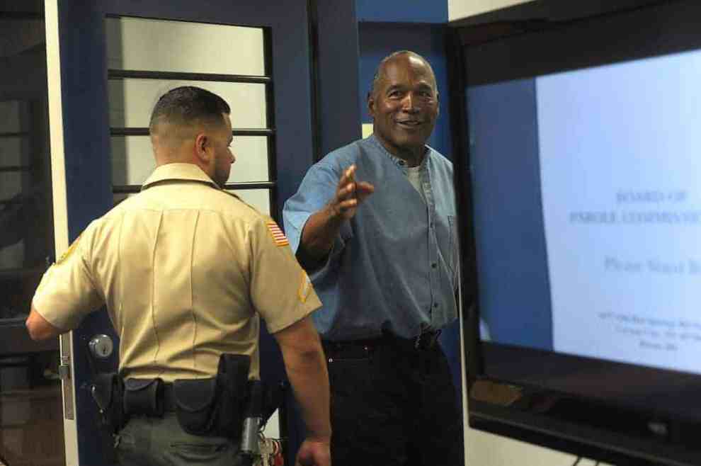 O.J. Simpson attends parole hearing at Lovelock Correctional Center July 20