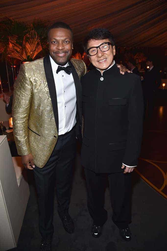 Chris Tucker and Jackie Chan attend the 2017 Vanity Fair Oscar Party Hosted By Graydon Carter