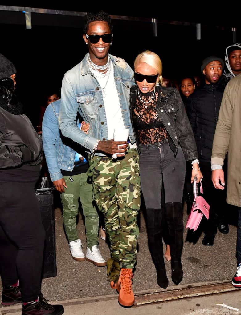 Young Thug and and Jerrika Karlae attend Migos 'Culture' Album Release Party January 29