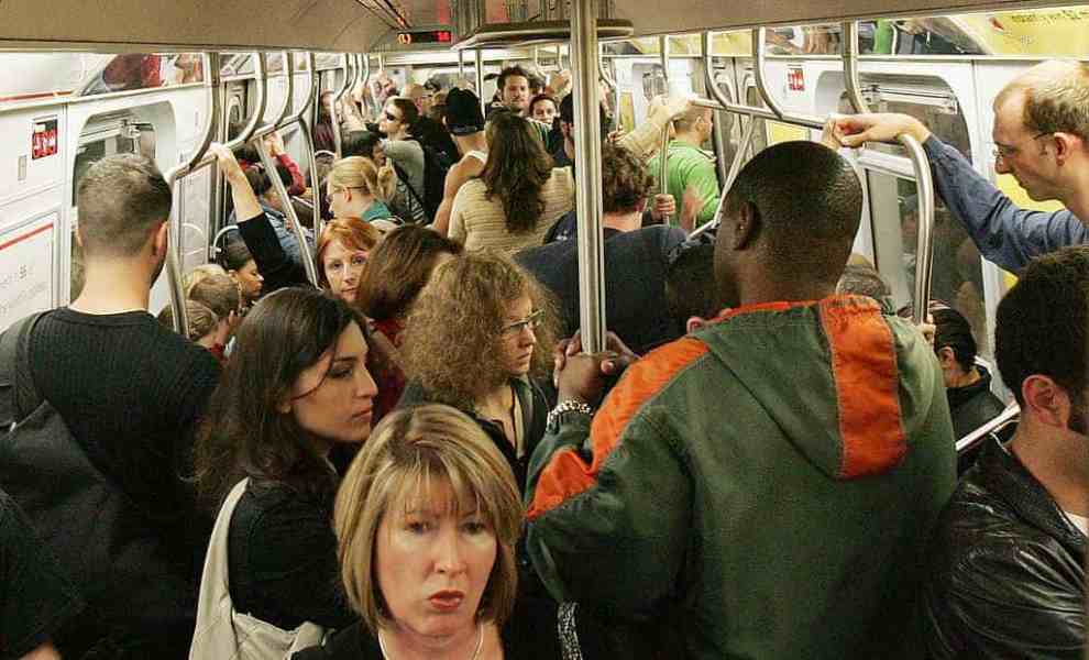 Crowd on a Subway