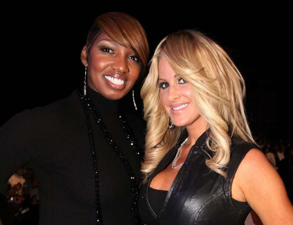The Real Housewives of Atlanta's NeNe Leakes and Kim Zolciak attend the 2009 Soul Train Awards