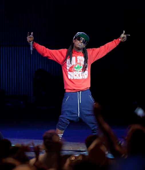 Lil Wayne performs at Lil Wayne With Rick Ross In Concert 2011