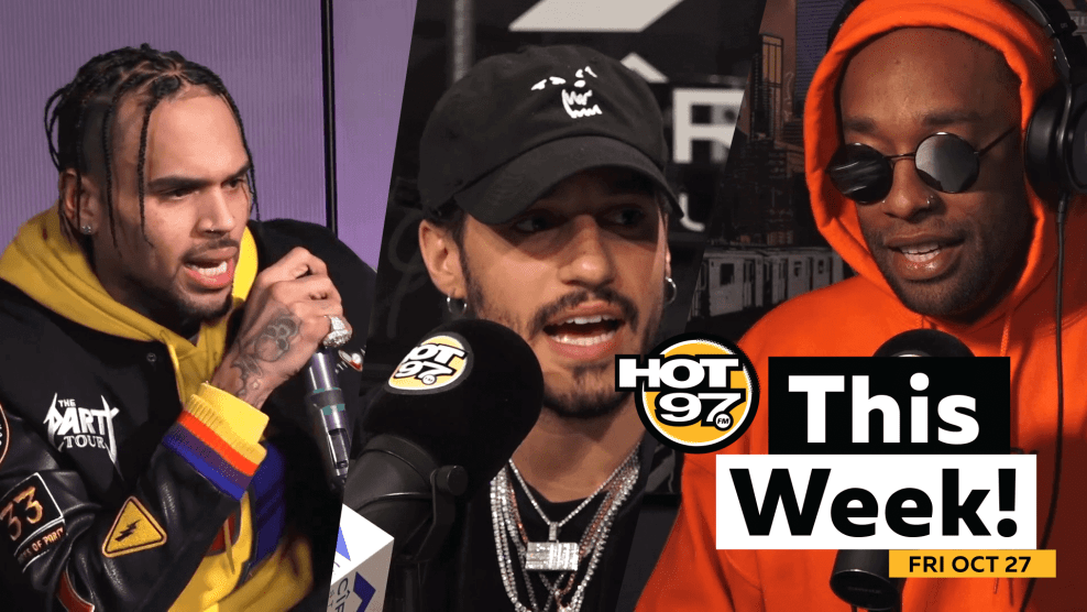 Hot 97 This Week! Fri Oct 27 Chris Brown gets nervous