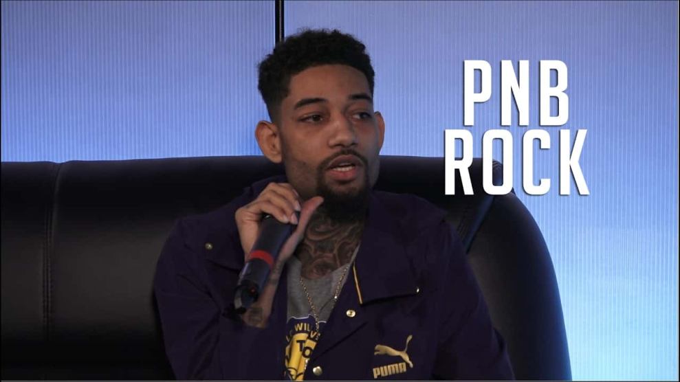 PNB Rock at Hot 97 studio