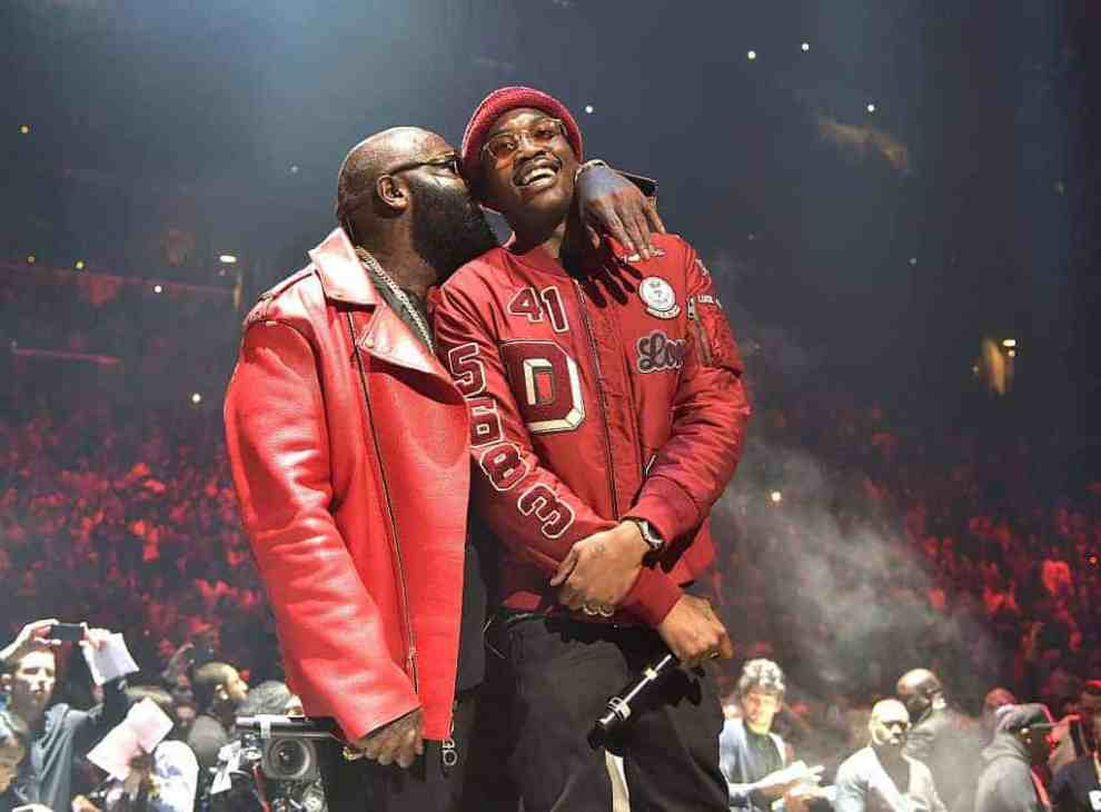 Rick Ross and Meek Mill perform during during TIDAL X: 1020 Amplified by HTC 2015