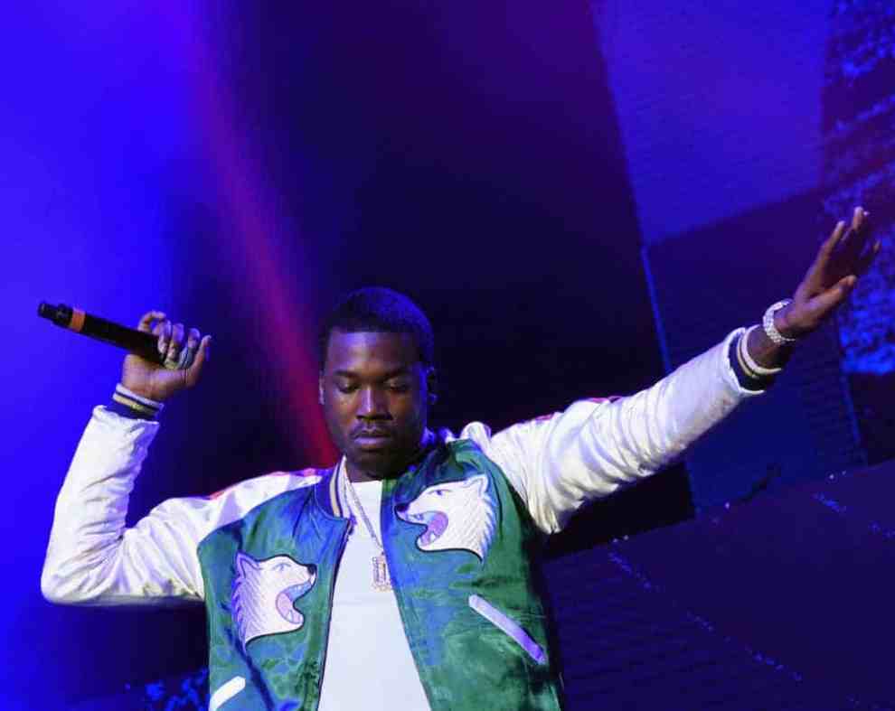Meek Mill performs during V103 Live Pop Up Concert at Philips Arena on March 25 2017