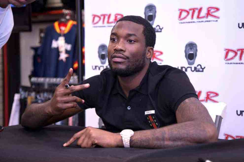 Meek Mill attends his 'Wins And Losses' album signing at DTLR - Rhode Island Ave on July 26
