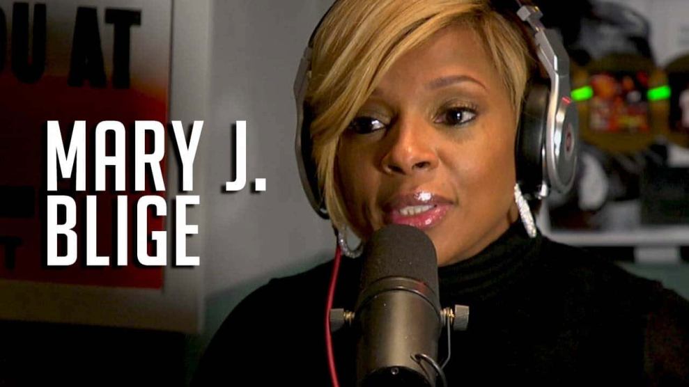 Mary J. Blige in Hot 97 Studio