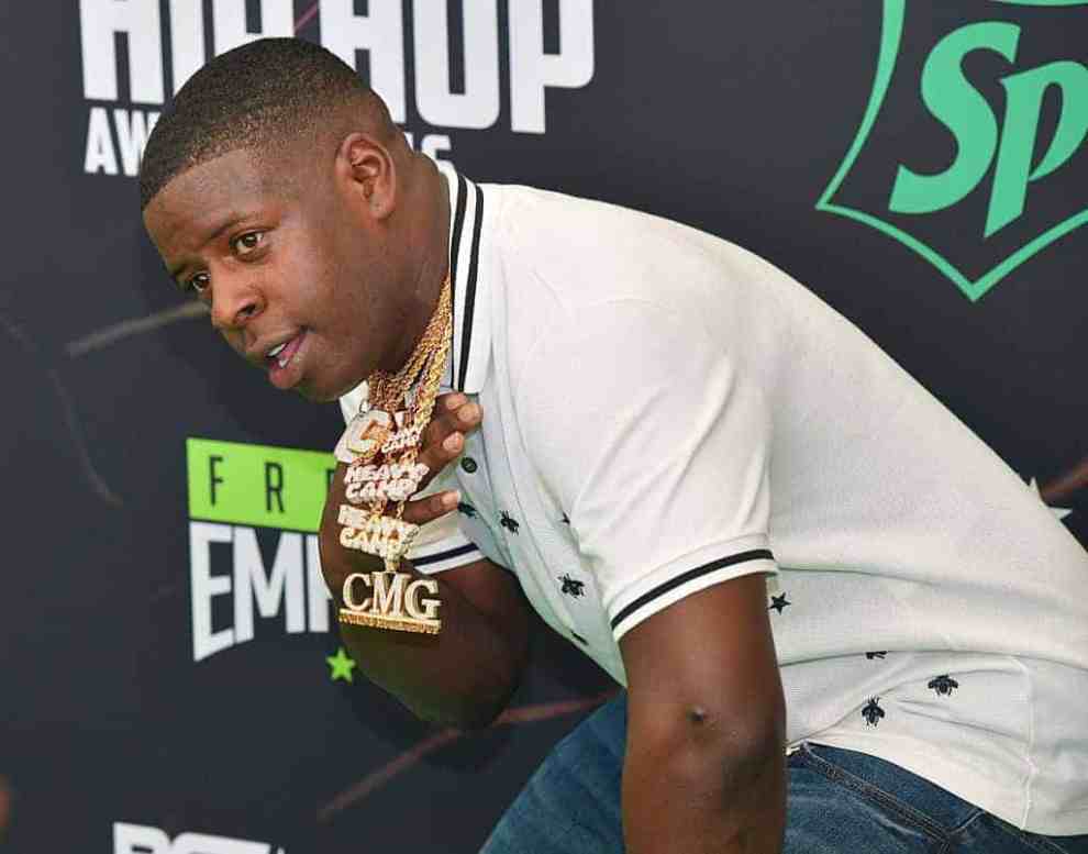 Blac Youngsta attending BET Hip Hop Awards Red Carpet Goes Green 2016 Presented By Sprite