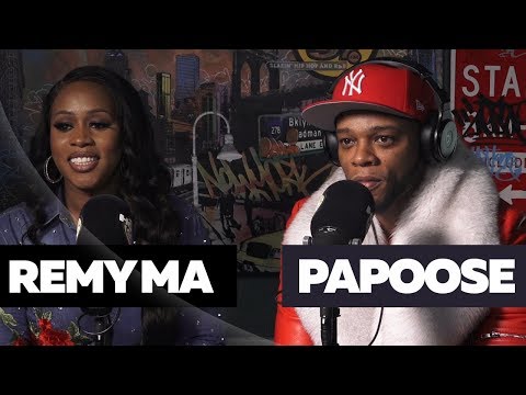 Remy Ma and Papoose at Hot 97 Studio