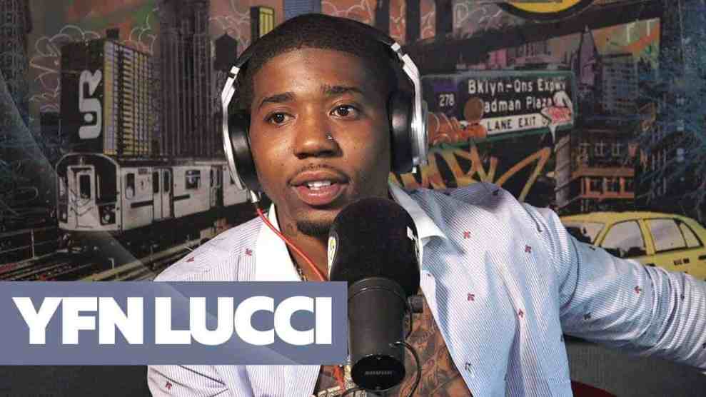 YFN Lucci in Hot 97 Studio