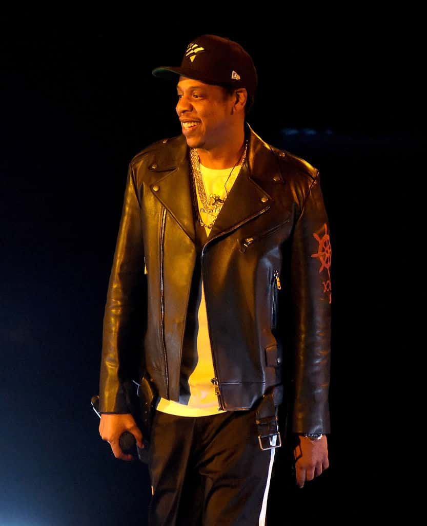 Jay Z performs during his '4:44 Tour' at Nassau Veterans Memorial Coliseum on December 2