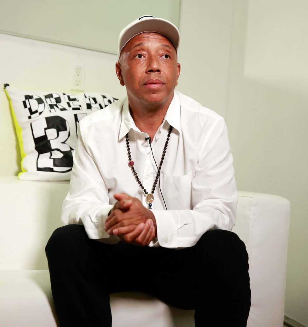 Russell Simmons backstage at the Argyleculture By Russell Simmons show at Mercedes-Benz Fashion Week Spring 2015