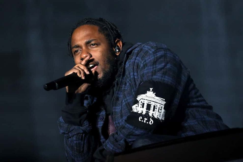 Kendrick Lamar on the Samsung Stage during day two at Austin City Limits Music Festival 2016