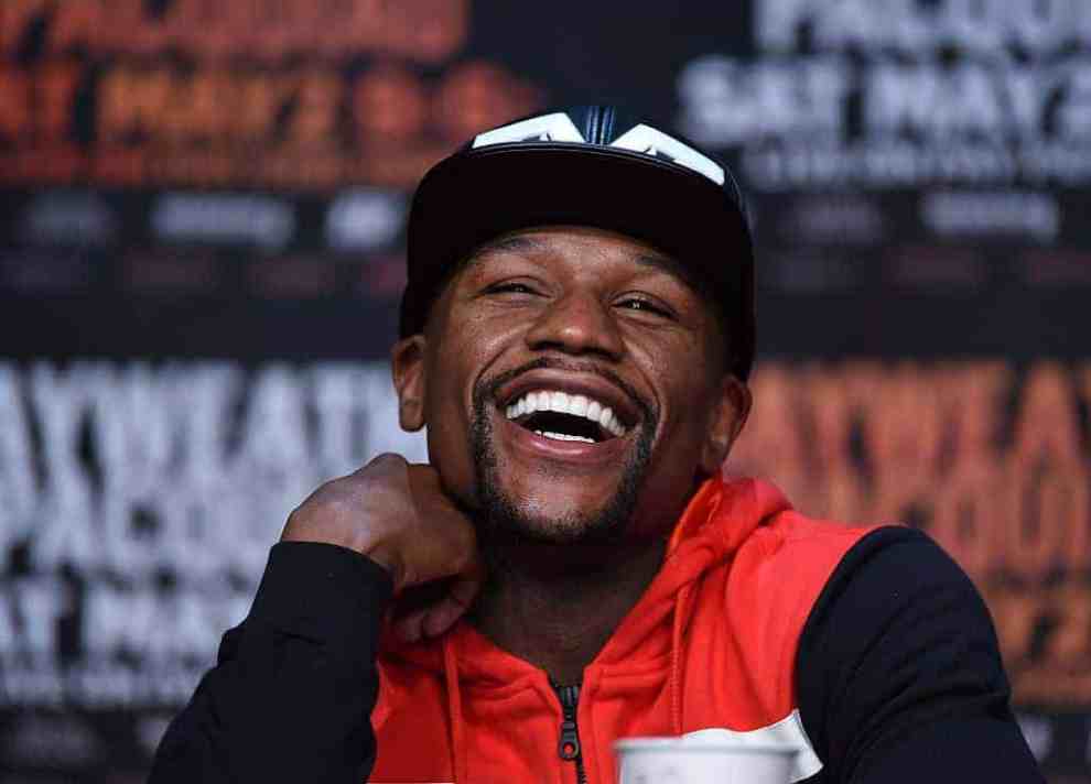 Floyd Mayweather smiling