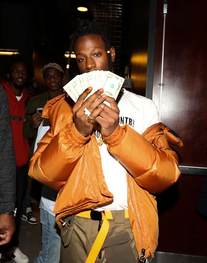 Joey Bada$$ attends Tidal X: Brooklyn at Barclays Center on October 17