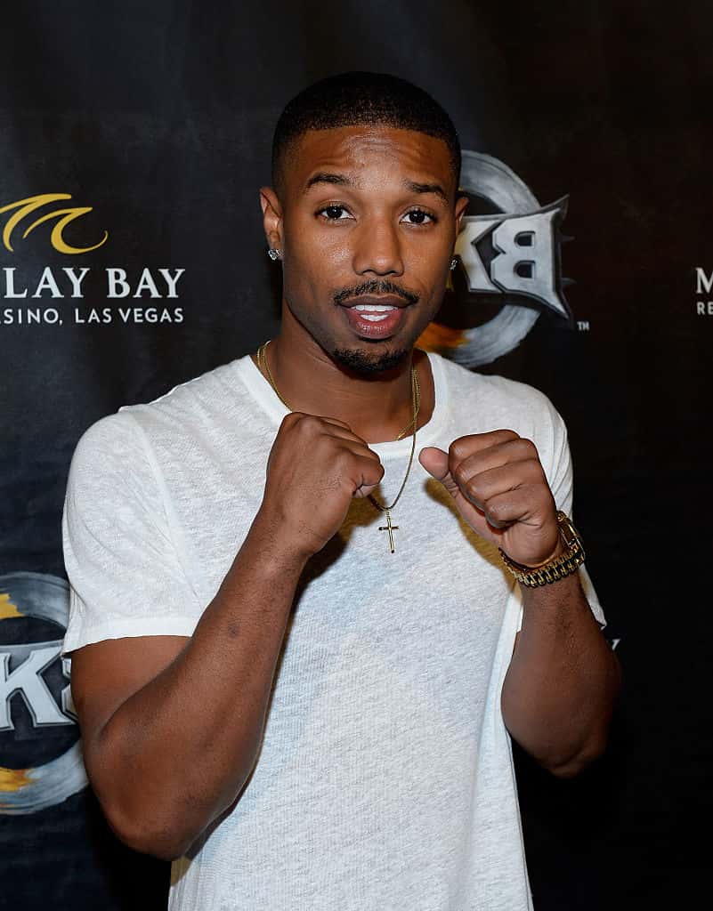 Michael B. Jordan arrives at the grand opening of Intrigue Nightclub at Wynn Las Vegas on April 29