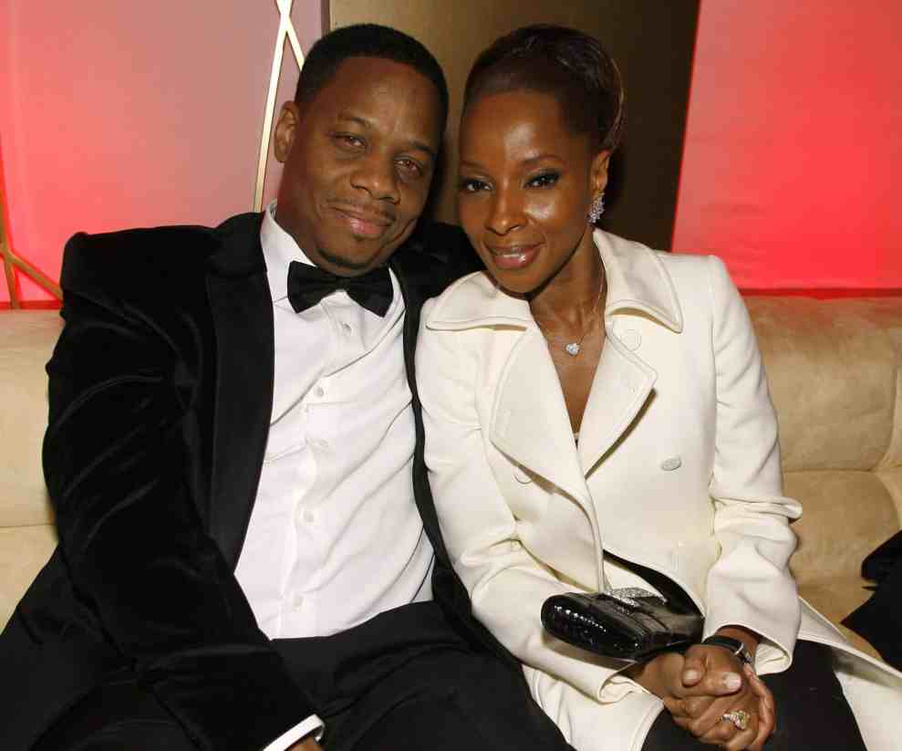 Mary J. Blige and Ex- Husband Kendu Isaacs inside In Style & Warner Bros. Studios Host 8th Annual Golden Globe Party