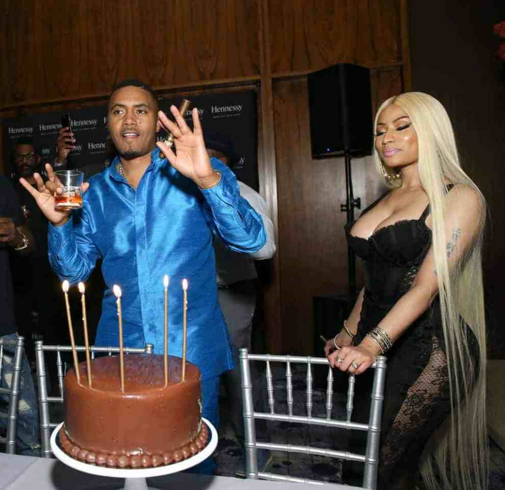 Nas and Nicki Minaj attend Nas' private birthday dinner
