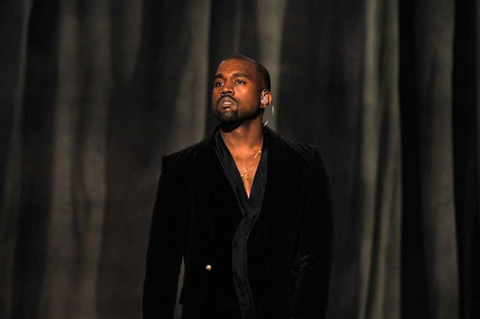 Kanye West performs at The 57th Annual GRAMMY Awards 2015