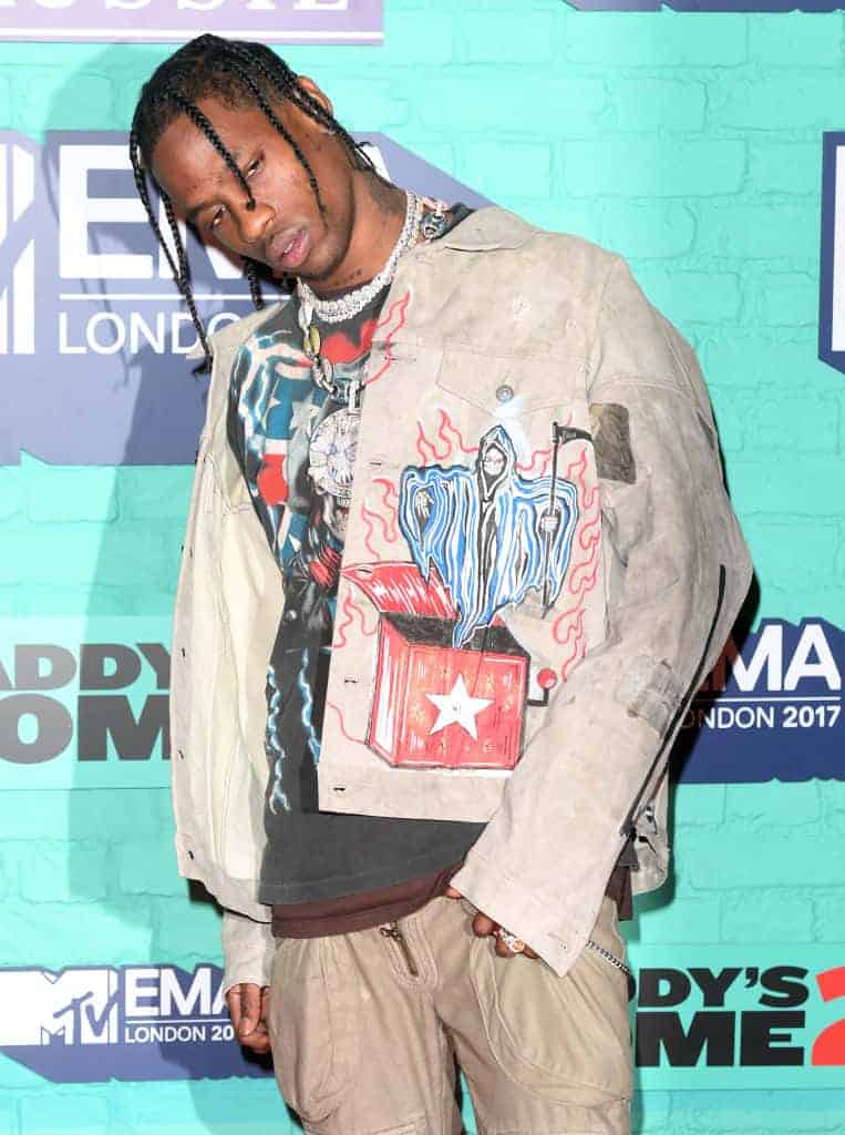 Travi$ Scott arrives at MTV EMAs 2017