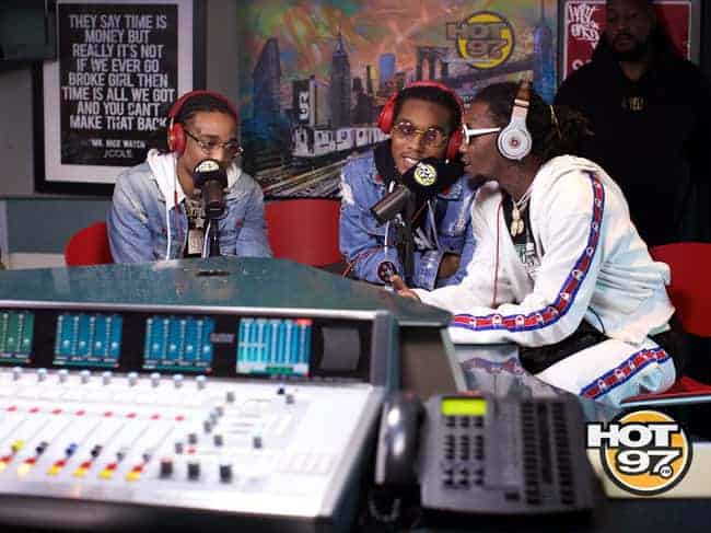 Migos in Hot 97 Studio