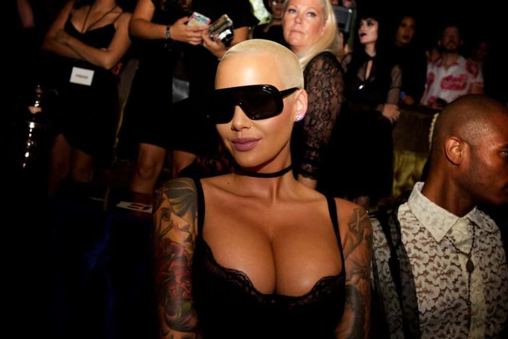Amber Rose attends the Kat Von D Beauty Fragrance Launch Press Party #SAINTANDSINNER