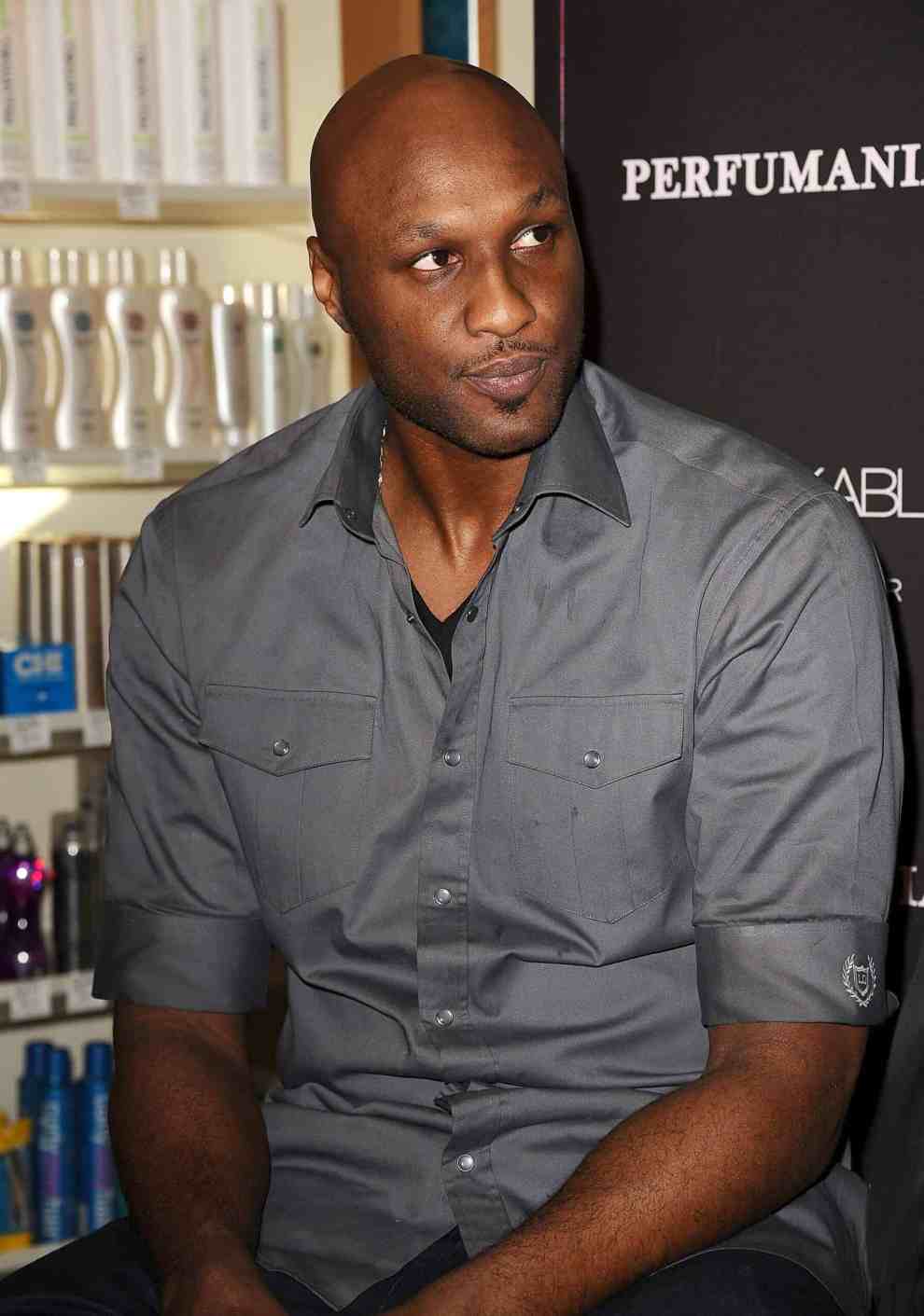 Lamar Odom makes a personal appearance for 'Unbreakable Bond' at Perfumania