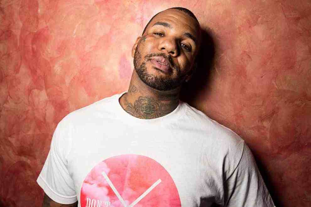 The Game Jayceon Taylor poses backstage at 'The Documentary' 10th anniversary party and concert