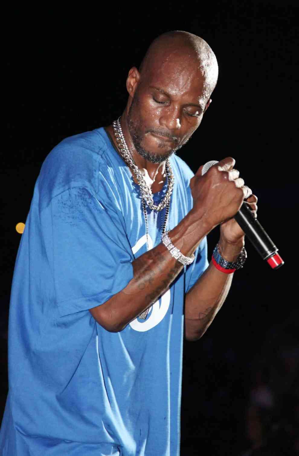 DMX performs during 2012 Rock The Bells