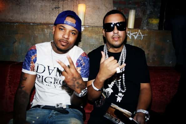Chinx Drugz and French Montana attend the French Montana Album listening party at HiLo on May 7