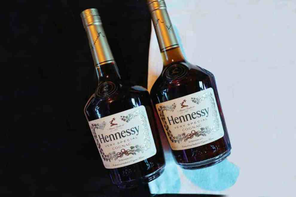 Two bottles of Hennessy