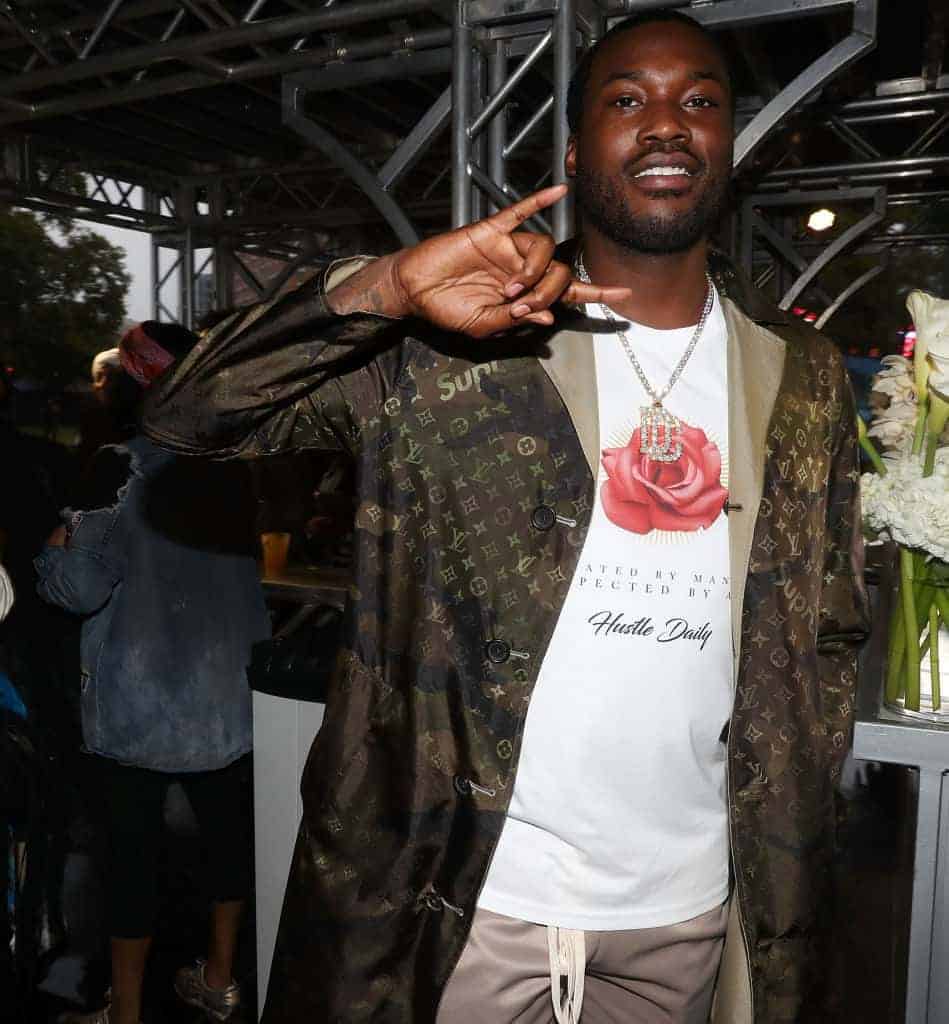 Meek Mill attends 2017 Made In America - Day 1