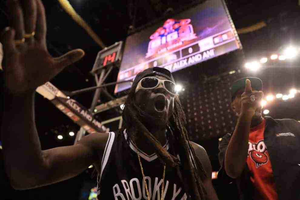 Flavor Flav attends the BIG3 three on three basketball league championship game on August 26
