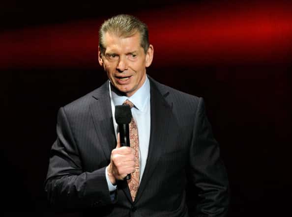 Vince McMahon speaks at a news conference announcing the WWE Network at the 2014 International CES