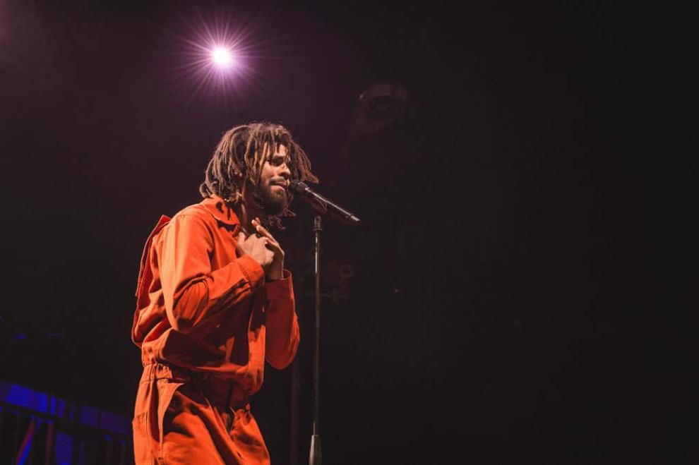 J. Cole performs at The O2 Arena on October 15