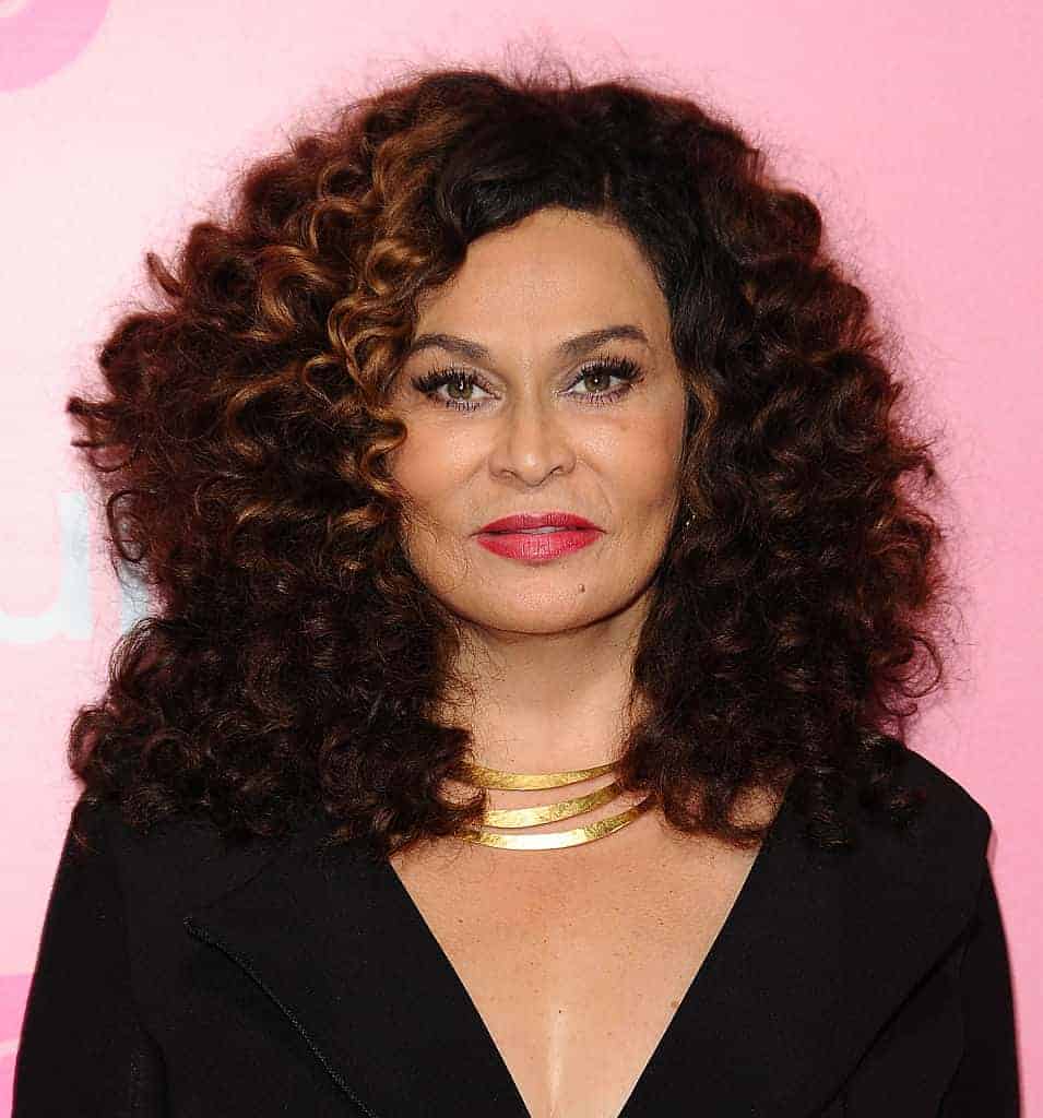 Tina Knowles attends the premiere of 'Insecure' at Nate Holden Performing Arts Center on October 6