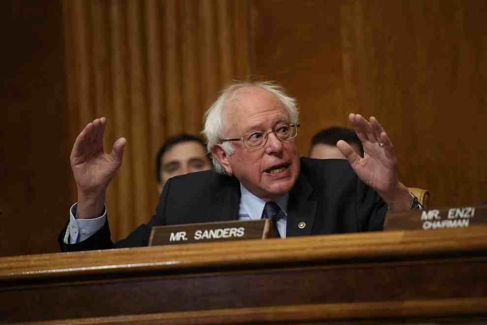 en. Bernie Sanders (I-VT) questions Congressional Budget Office Director Keith Hall on January 24