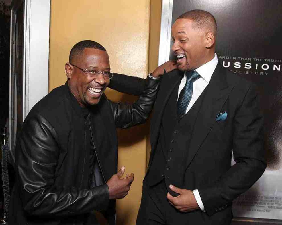 Martin Lawrence and Will Smith attend a screening Of Columbia Pictures' 'Concussion' at Regency Village Theatre