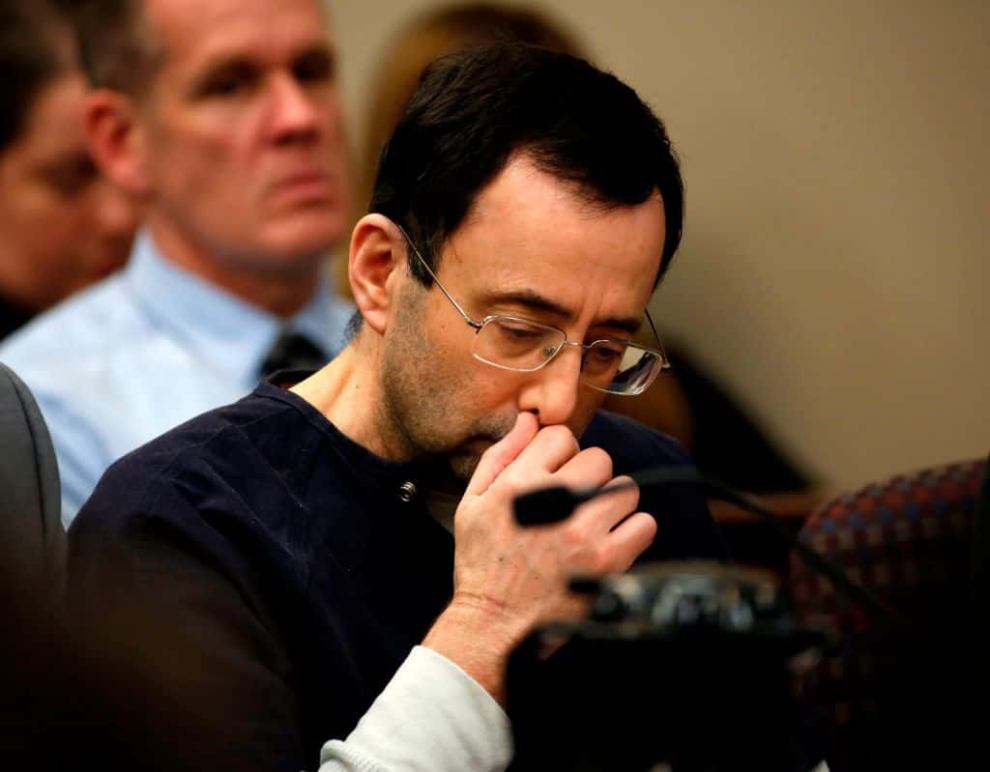 Larry Nassar addresses the court during the sentencing phase in Ingham County Circuit Court on January 24