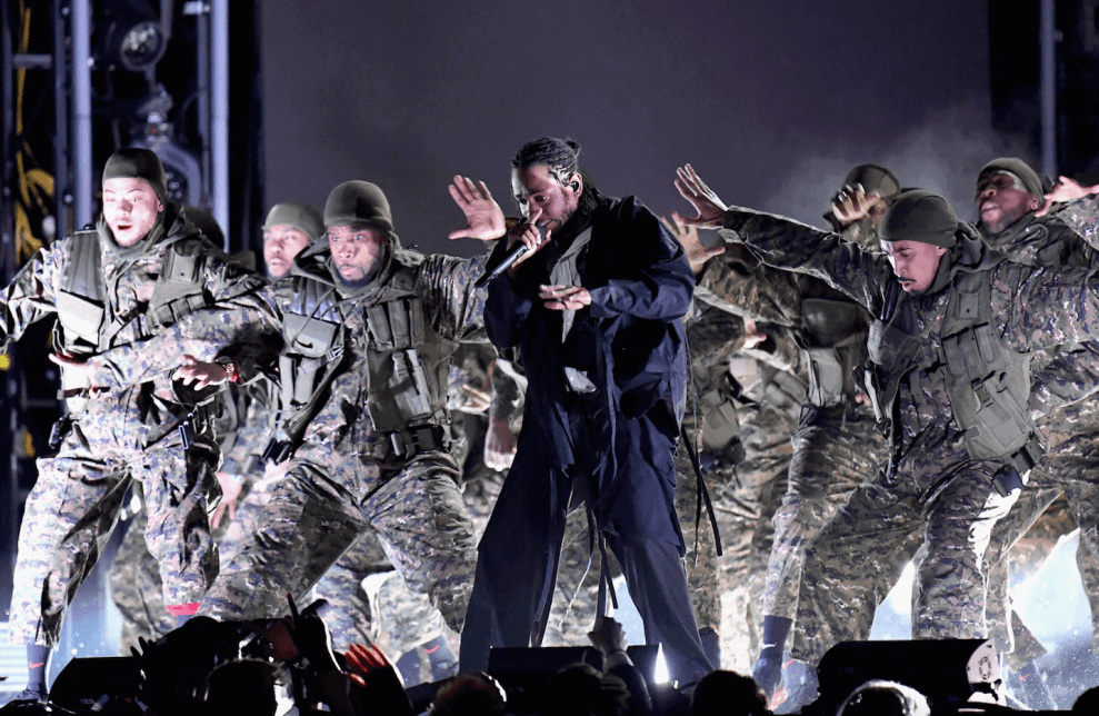 Kendrick Lamar performs at the 60th Annual GRAMMY Awards