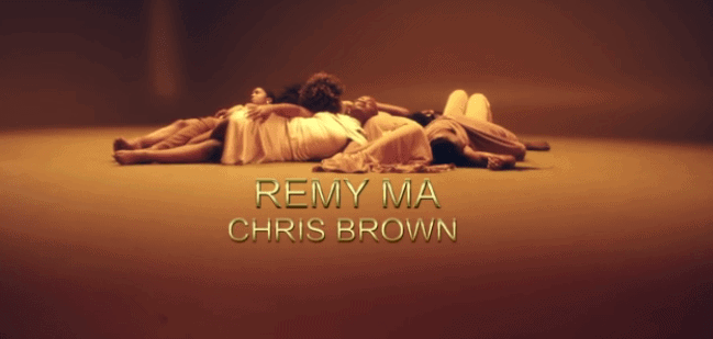 Screenshot from video of Remy Ma x Chris Brown's 'Melanin Magic'
