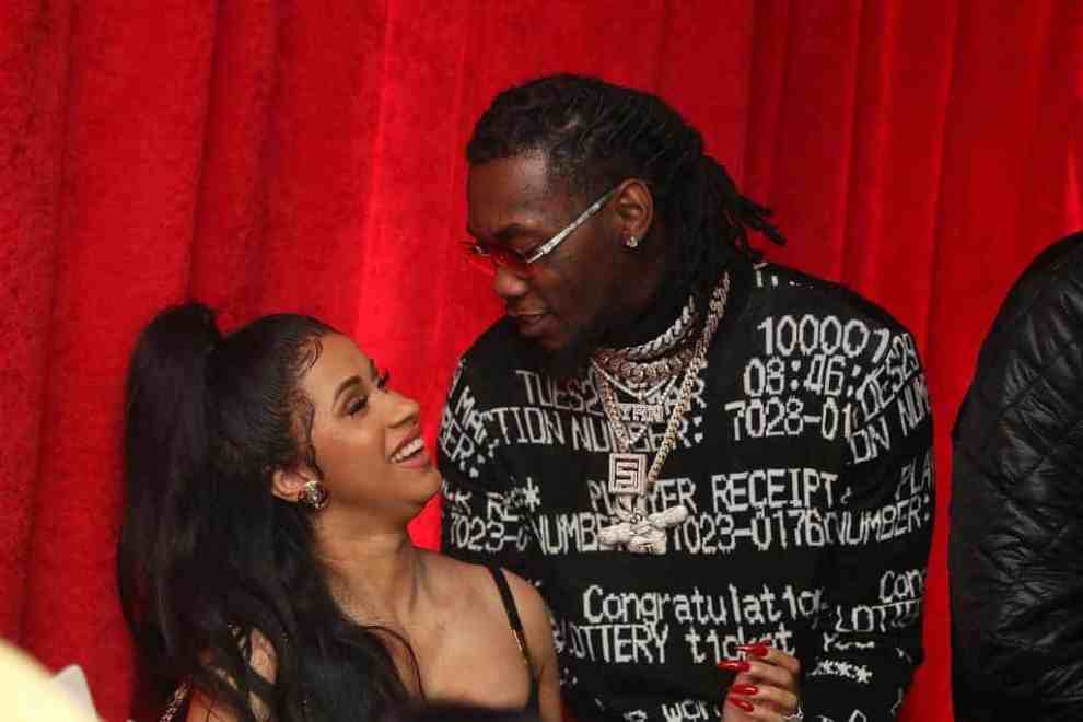Cardi B and OffSet attend Beats x Migos x Grammy Event at Milk Studios on January 26