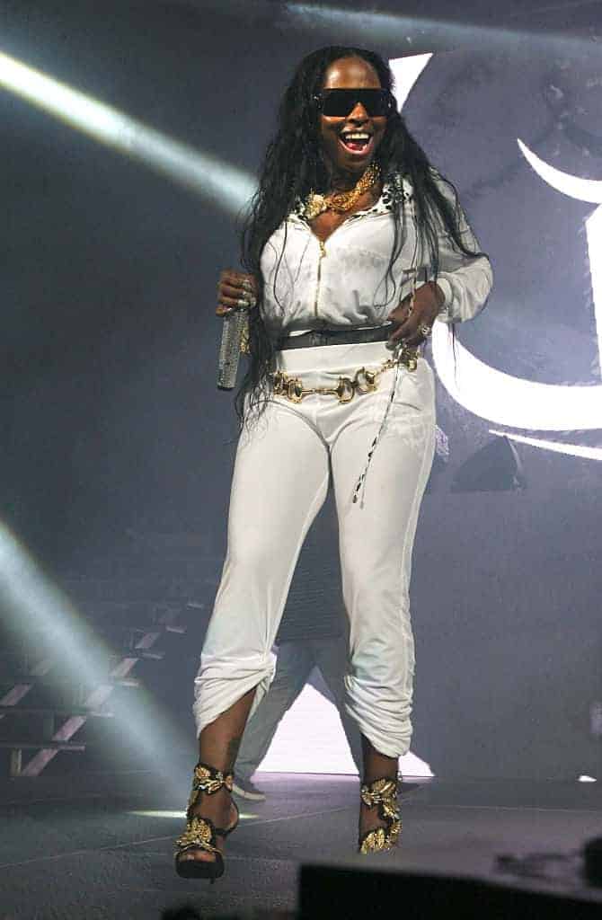 Foxy Brown Performs at the Def Jam Recordings 30th Anniversary Concert at Barclays Center of Brooklyn on October 16