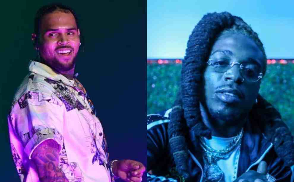 Side by side of Chris Brown and Jacquees