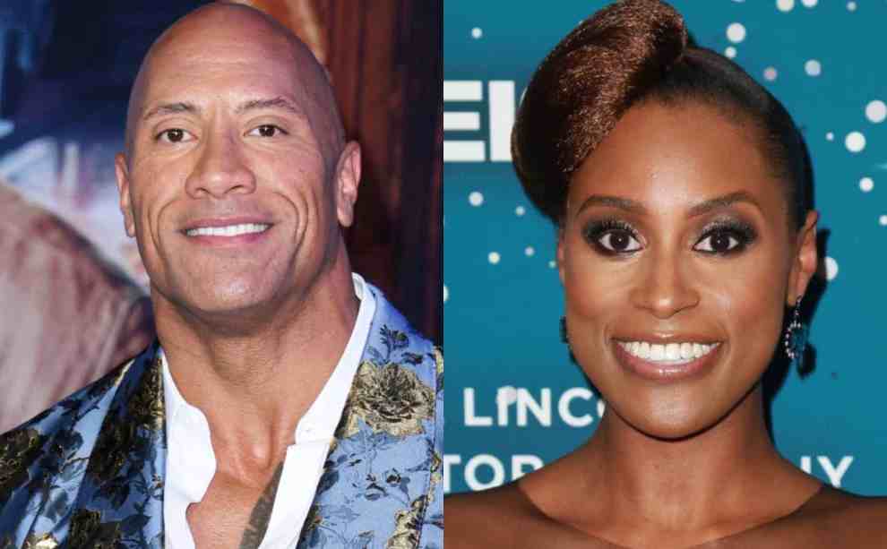 Dwayne The Rock Johnson and Issa Rae