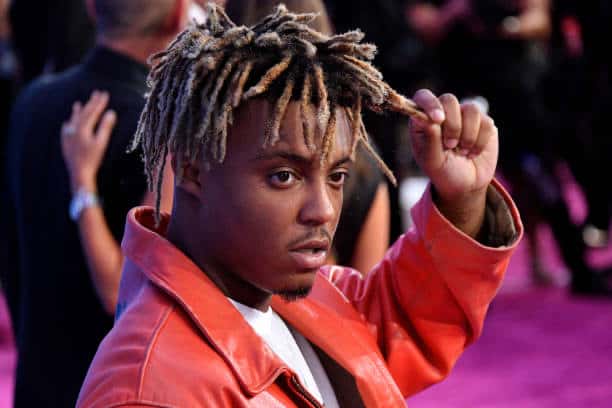 Juice Wrld wearing red