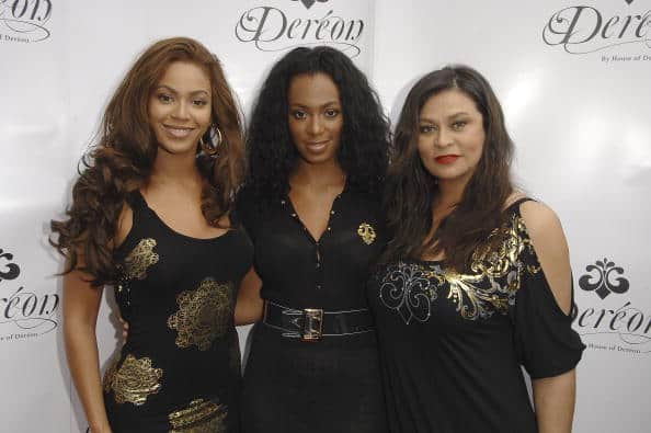 Tina Knowles Lawson with Beyoncé and Solange Knowles