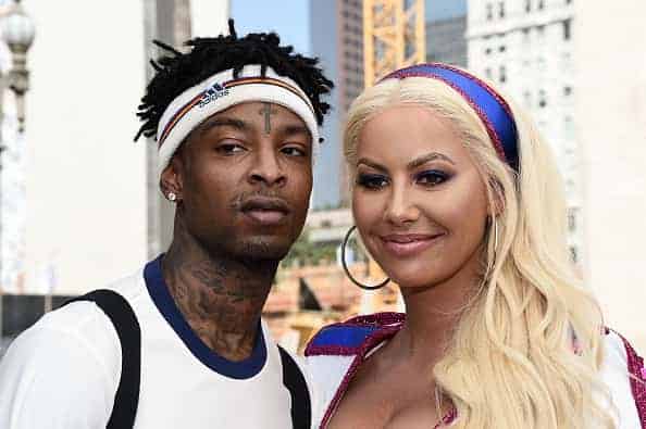 21 Savage and Amber Rose at her 2017 Slut Walk